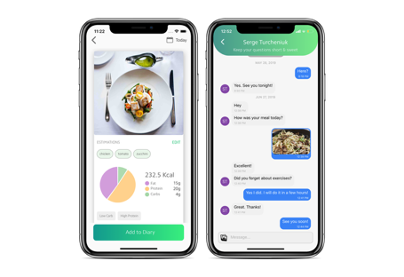 The Foodzilla mobile app for clients